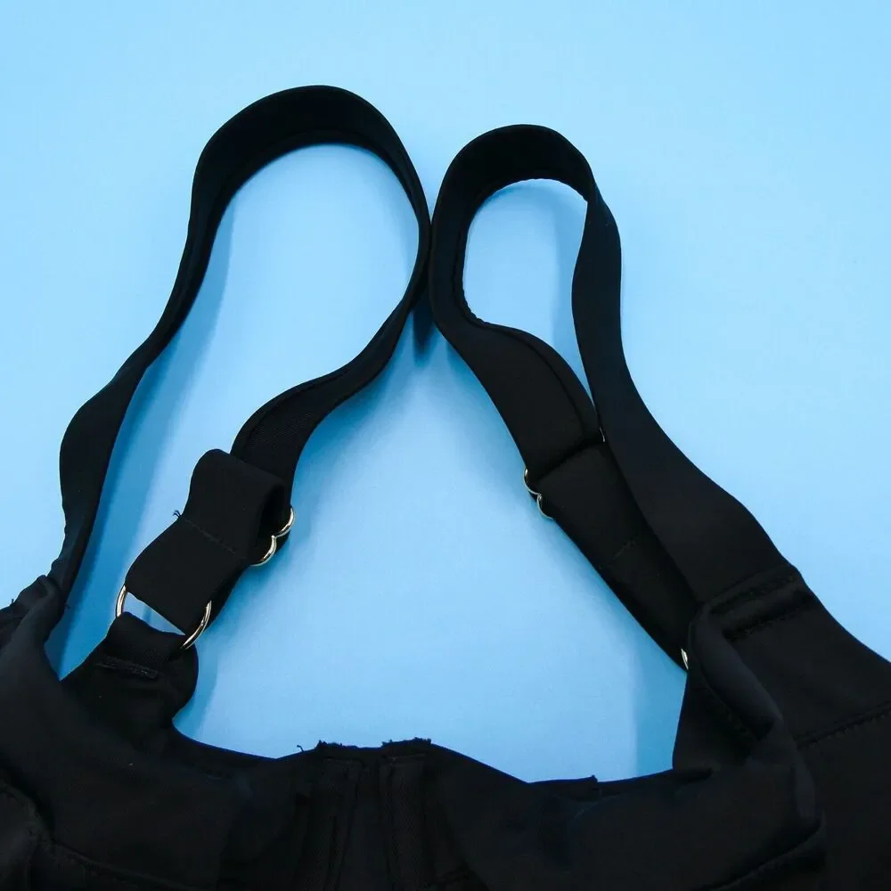 Victorias Secret 34A Black Underwired Push Up Wide Straps Bikini Top Swimwear VS